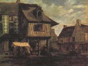 Theodore Rousseau Marketplace in Normandy (san04) china oil painting reproduction